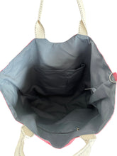 Load image into Gallery viewer, Charcoal Ecofriendly canvas bag made out of recycled plastic and textiles

