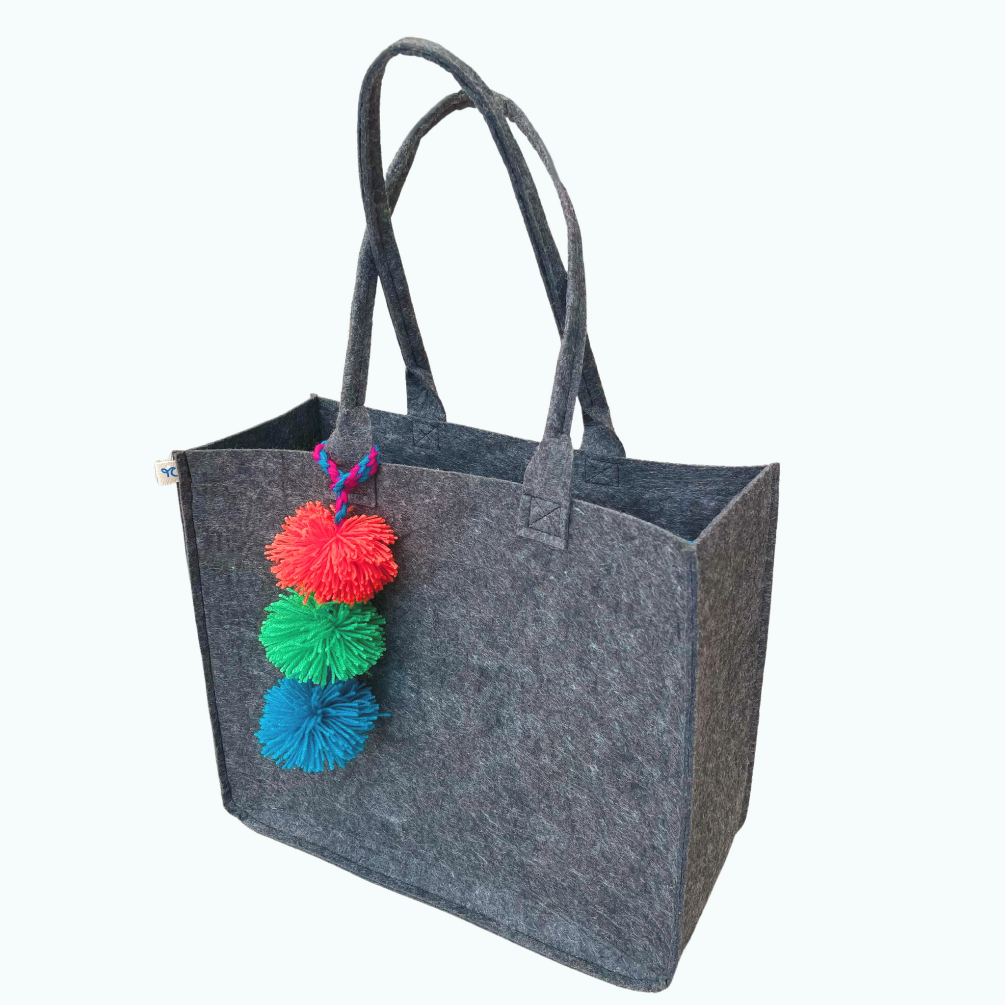 Eco-friendly Tote Bag Handmade with Soft Felt Fiber from Recycled