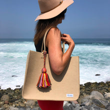 Load image into Gallery viewer, tote bag, eco tote bag, eco friendly bag, eco friendly tote, shopping tote, shopping bag, recycled tote, recycled shopping bag, recycled product, recycled purse, recycled plastic, tote, Green purse, Green Tote, Green products
